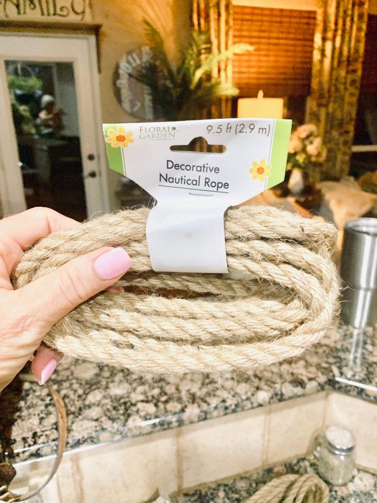 Dollar Tree Rope for Rope Baskets