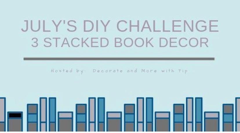 DIY - 3 STACKED BOOK DECOR