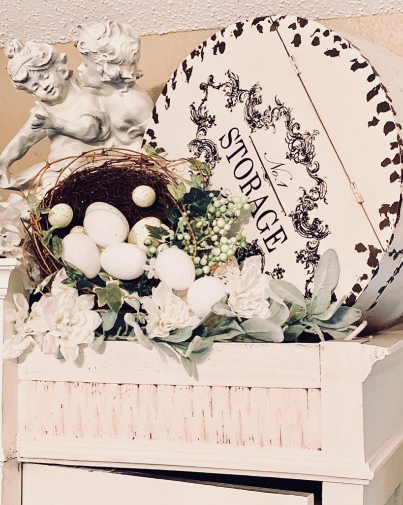 EASTER DECOR, FRENCH DECOR, FLOWERS, EASTER EGG, FRENCH FARMHOUSE