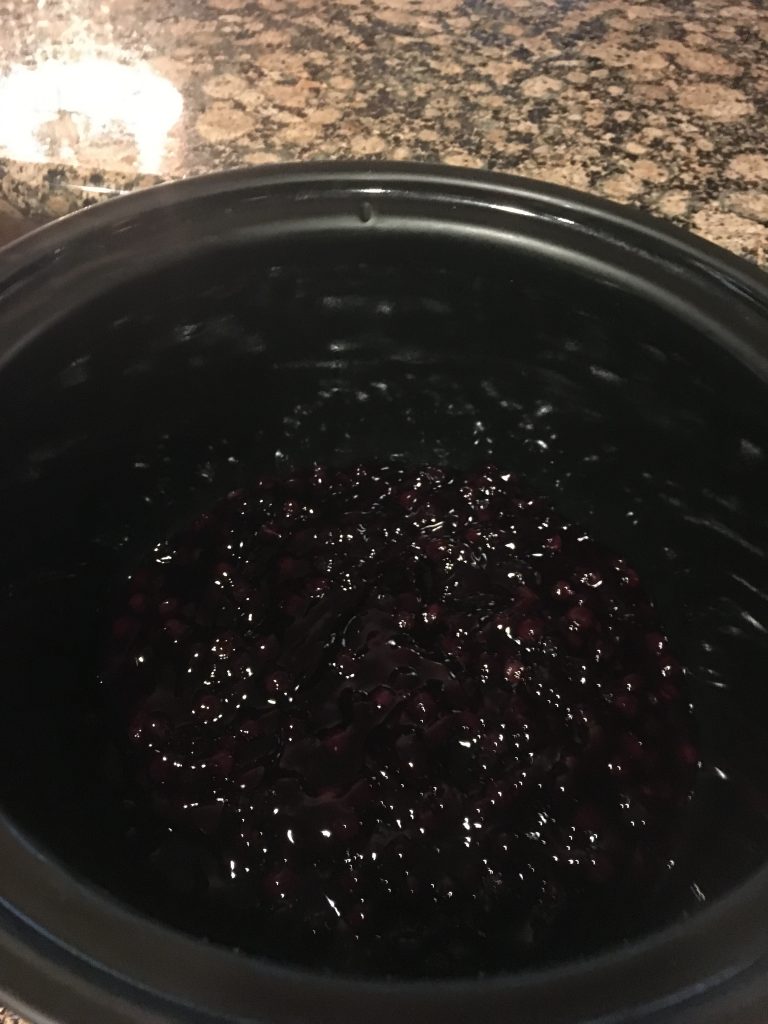 CROCKPOT BLUEBERRY COBBLER