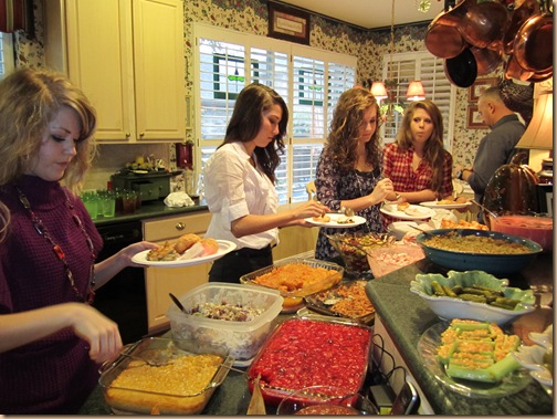 feasting at the grandparents......again