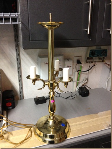 DIY: Put Some “Spunk” In Your “Junk”! Turn An Old Lamp Into A Fun Candlestick