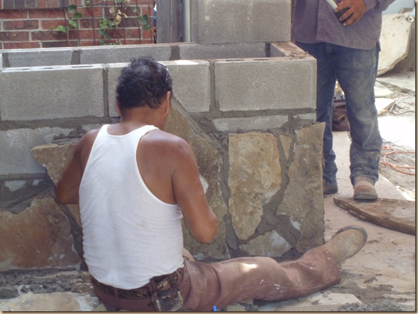 Covered Bar With Flagstone