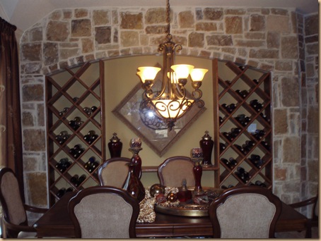 Stone Dining Room Wall