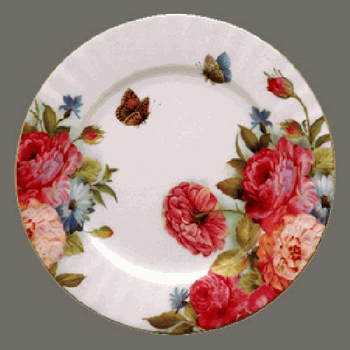 sanra rose dessert plates