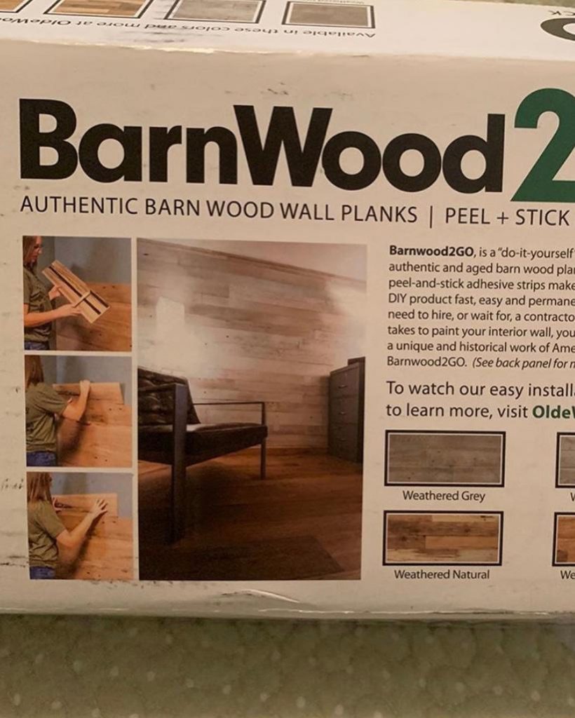 Barnwood 2 Go - peel and stick wall planks