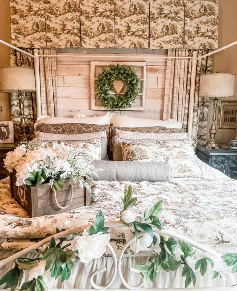 How To Create A Cozy French Country Farmhouse Bedroom! - Savvy In The ...