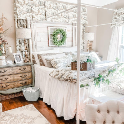 How To Create A Cozy French Country Farmhouse Bedroom!