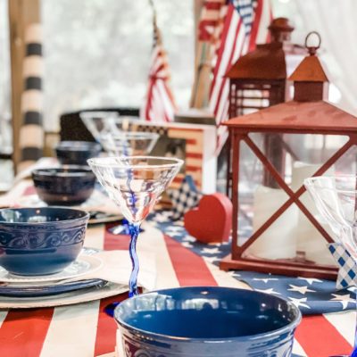 PATRIOTIC TABLE ON A BUDGET:  SIX TIPS FOR STYLING TABLES